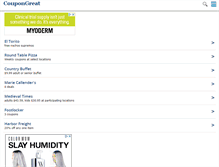 Tablet Screenshot of coupongreat.com